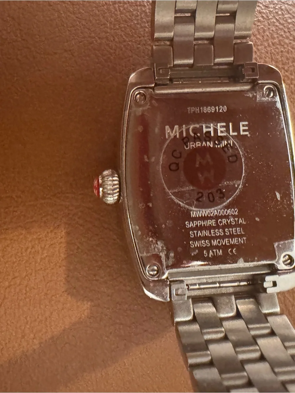 Michele Urban Mini Stainless Steel Silver Women’s Bracelet Watch